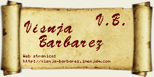 Višnja Barbarez vizit kartica